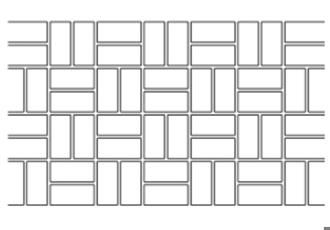 Basket Weave concrete stencil pattern