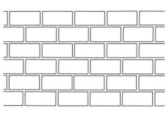 Brick concrete stencil pattern
