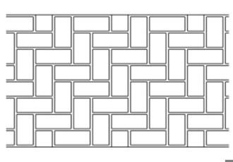 Classic Herringbone concrete stencil pattern