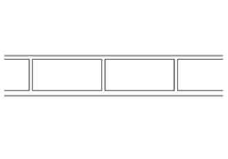 Edge Brick Header concrete stencil pattern