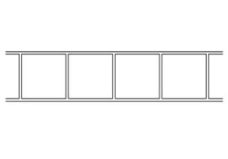 Large Tile Header concrete stencil pattern