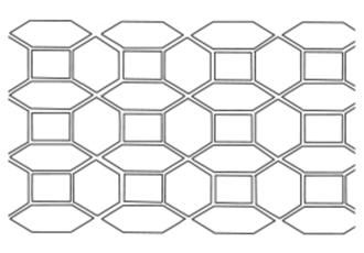 Mediterranean concrete stencil pattern