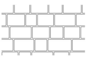 Random Bluestone concrete stencil pattern