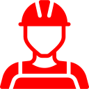 Builder icon representing professional, accredited epoxy installers