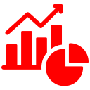 Bar chart with dollar sign symbolising increased property value