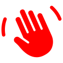 Waving hand icon representing the end of surface durability issues