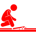 Icon of a broom with sparkles representing easy-to-clean, low-maintenance flooring surfaces.