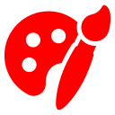 Paint palette icon symbolising colour choice