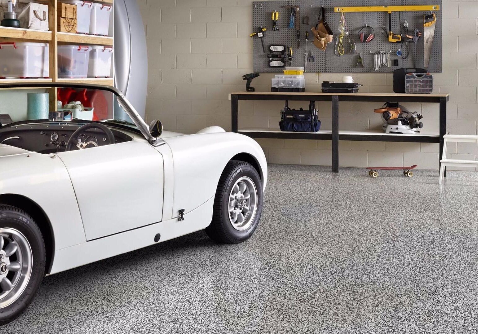Epoxy garage floor
